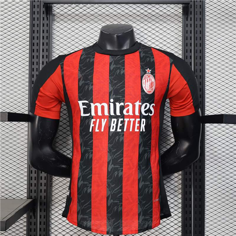 AC Milan Home Kit 2025/26 Player Version